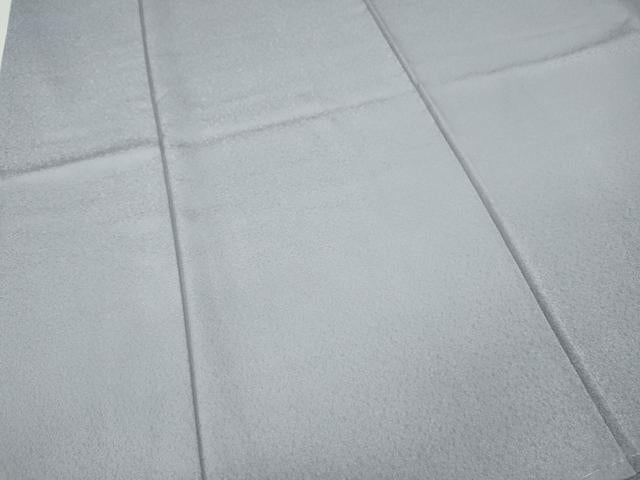 平和屋着物●上質な色無地　霞地紋　牡丹鼠色　正絹　逸品　未使用　CABI9885ut