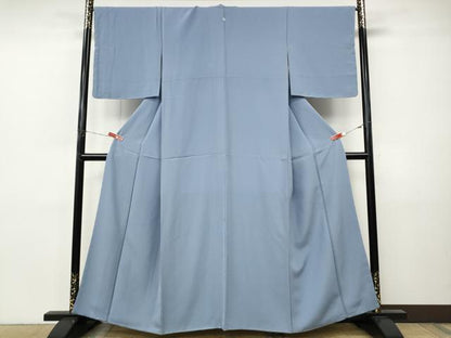 平和屋着物●上質な色無地　淡藤色　正絹　逸品　未使用　CABI9886ut