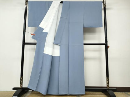 平和屋着物●上質な色無地　淡藤色　正絹　逸品　未使用　CABI9886ut