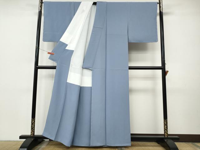 平和屋着物●上質な色無地　淡藤色　正絹　逸品　未使用　CABI9886ut