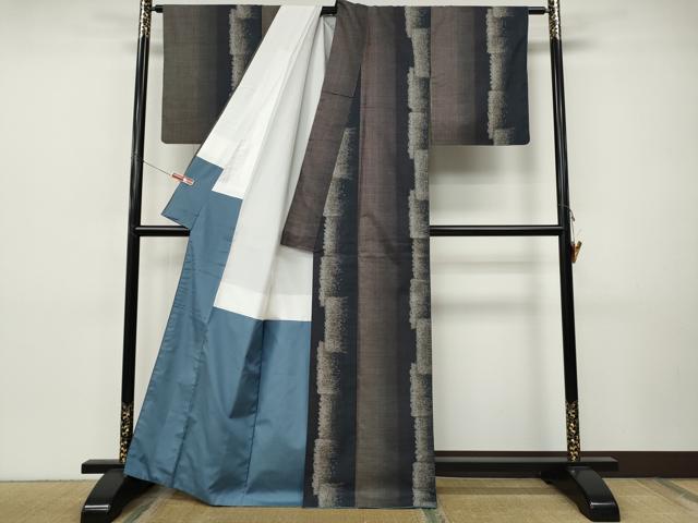平和屋着物●本場大島紬　9マルキ　吉祥間道　総絣　正絹　逸品　CABI9891ut