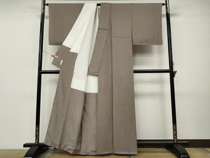 平和屋着物●伝統工芸師　服部光擴　江戸小紋　鮫小紋柄　正絹　逸品　未使用　CABI9892ut