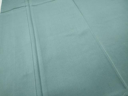 平和屋着物●京加賀友禅　百貫達雄監修　色無地　水浅葱色　ロング丈　正絹　逸品　未使用　CABI9900ut