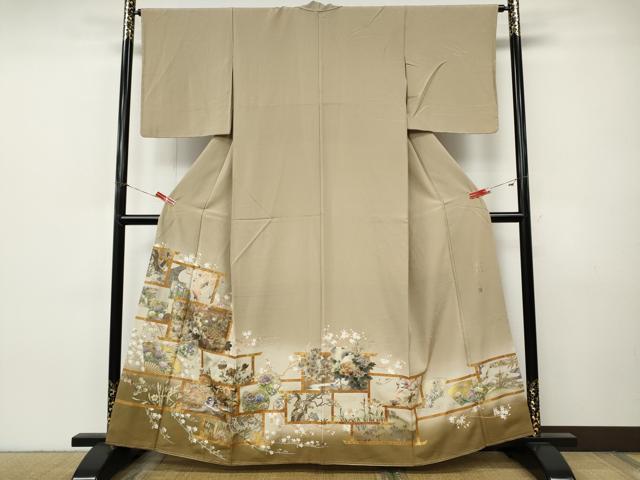 平和屋着物●色留訪問着　作家物　世界名画撰集　日本の美　暈し染め　金銀彩　正絹　逸品　未使用　CABI9913ut