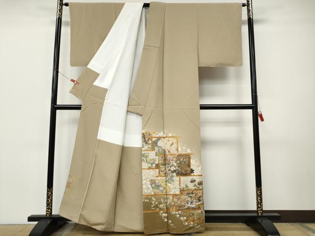 平和屋着物●色留訪問着　作家物　世界名画撰集　日本の美　暈し染め　金銀彩　正絹　逸品　未使用　CABI9913ut