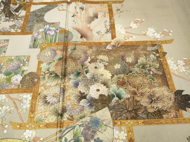 平和屋着物●色留訪問着　作家物　世界名画撰集　日本の美　暈し染め　金銀彩　正絹　逸品　未使用　CABI9913ut