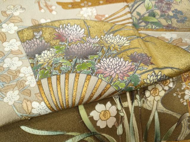 平和屋着物●色留訪問着　作家物　世界名画撰集　日本の美　暈し染め　金銀彩　正絹　逸品　未使用　CABI9913ut