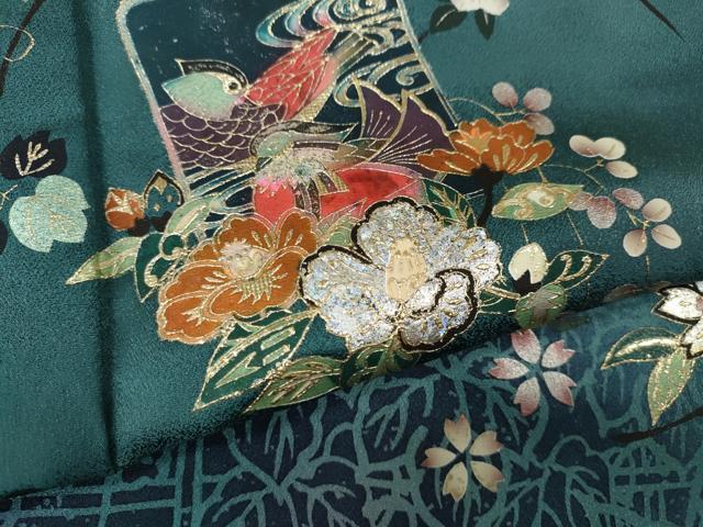 平和屋着物●訪問着 枝花文 暈し染め 金銀彩 正絹 逸品 CABG5407ut 平和屋着物○訪問着 草花文 暈し染め 金彩 正絹 逸品 CABH9938ut