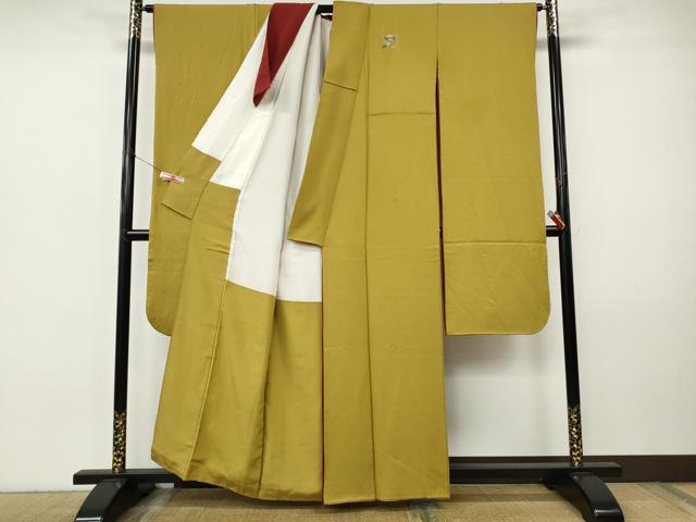 平和屋着物●豪華振袖　芥子色　正絹　逸品　CABI9921ut