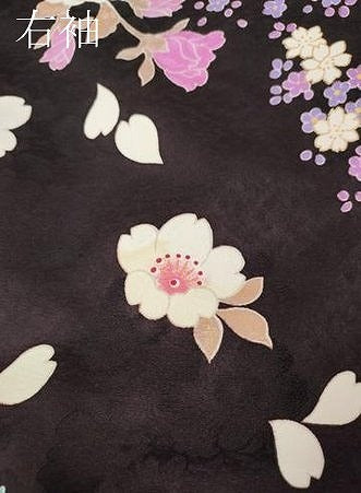 平和屋着物●豪華振袖　刺繍　ラインストーン　舞花文　暈し染め　金銀彩　正絹　逸品　CABI9923ut