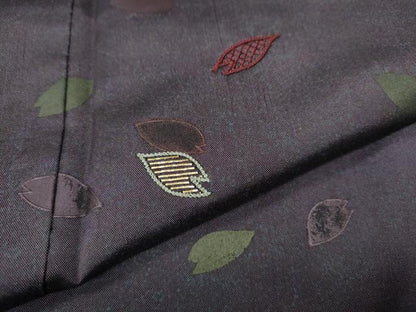 平和屋着物●訪問着　本場染大島紬　竹屋町刺繍　舞花びら　正絹　逸品　CABI9927ut