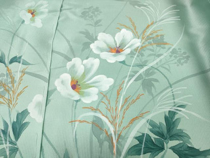 平和屋着物●お引きずり・お引き摺り・引き振袖　手描き　枝花文　仮絵羽　逸品　未使用　CABI9933ut