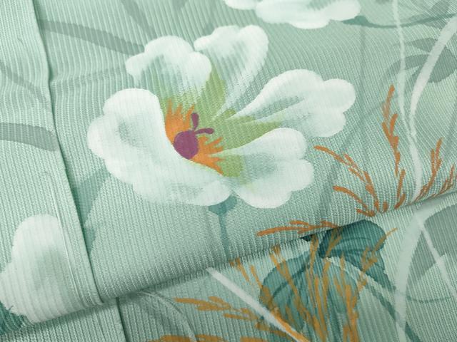 平和屋着物●お引きずり・お引き摺り・引き振袖　手描き　枝花文　仮絵羽　逸品　未使用　CABI9933ut