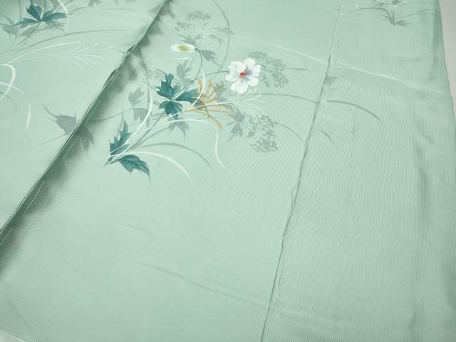 平和屋着物●お引きずり・お引き摺り・引き振袖　手描き　枝花文　仮絵羽　逸品　未使用　CABI9933ut