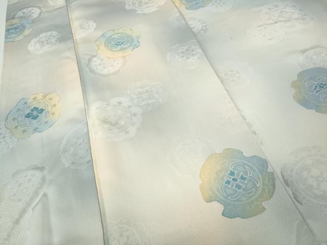 平和屋着物●上質な小紋　地紋起こし　絵皿花文　暈し染め　正絹　逸品　CABI9939ut
