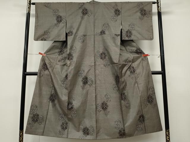 平和屋着物●本場大島紬　9マルキ　正倉院花文　正絹　逸品　CABI9940ut