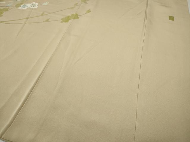 平和屋着物●京加賀糸目友禅作家　山崎巌　訪問着　枝花文　正絹　逸品　CABI9945ut