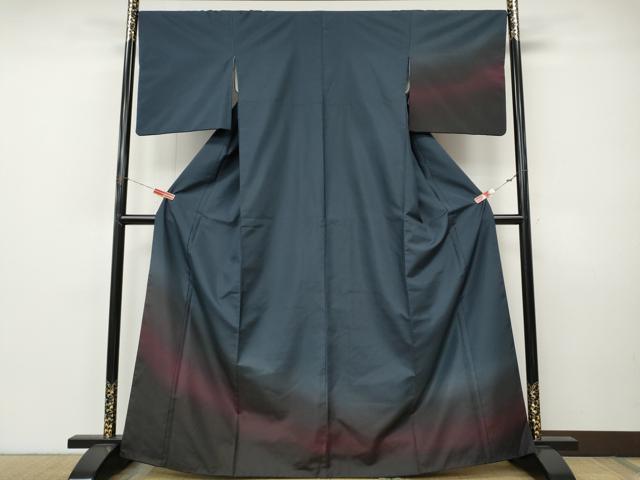 平和屋着物●訪問着　本場染大島紬　霞文　正絹　逸品　CABI9947ut