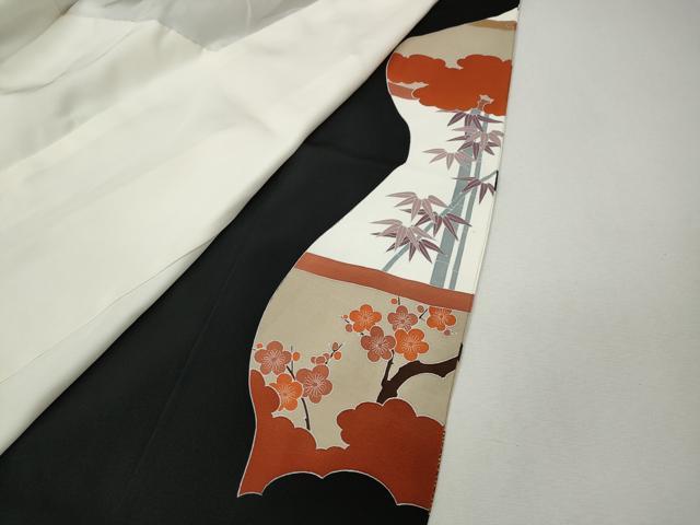平和屋着物●豪華黒留袖　作家物　駒刺繍　日本の心　金彩　正絹　逸品　未使用　CABI9949ut