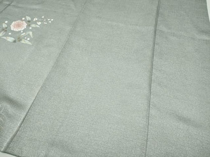 平和屋着物●訪問着　舞花文　シルエット　暈し染め　金彩　正絹　逸品　CABI9953ut
