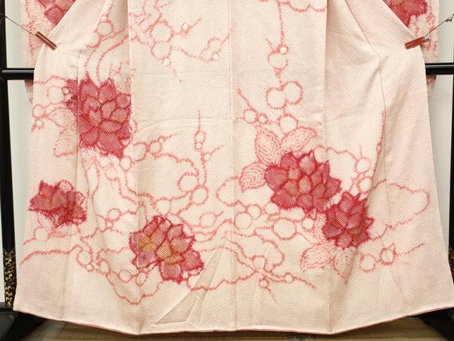 平和屋着物●豪華振袖　総絞り　枝花文　正絹　逸品　CABI9960ut