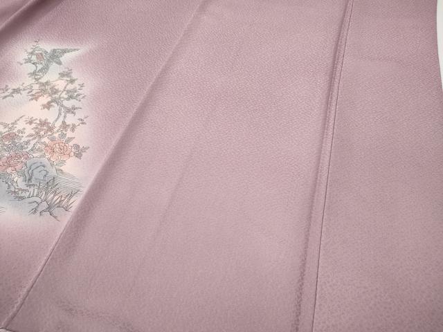 平和屋着物●訪問着　花鳥文　暈し染め　金銀彩　正絹　逸品　CABI9978ut