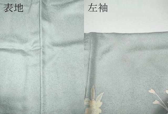 平和屋着物●訪問着　枝花文　暈し染め　金彩　正絹　逸品　CABI9979ut