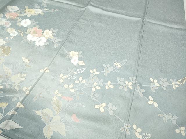 平和屋着物●訪問着　枝花文　暈し染め　金彩　正絹　逸品　CABI9979ut