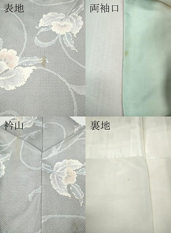 平和屋着物●本場染大島紬　更紗花文　正絹　逸品　CABI9981ut