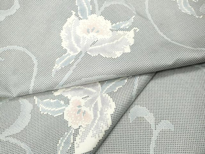 平和屋着物●本場染大島紬　更紗花文　正絹　逸品　CABI9981ut