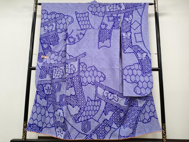 平和屋着物●豪華振袖　総絞り　几帳花文　正絹　逸品　CABI9982ut