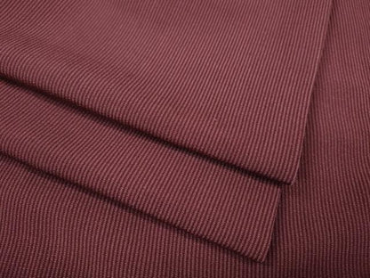 平和屋着物●江戸小紋　紬地　万筋　浅蘇芳色×長春色　正絹　逸品　CABI9984ut