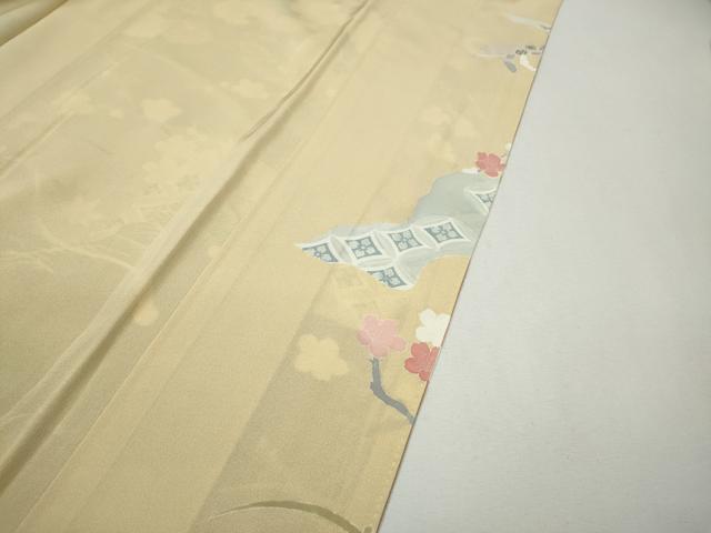 平和屋着物●訪問着　大西一廣　駒刺繍　花車文　暈し染め　金彩　正絹　逸品　CABI9988ut