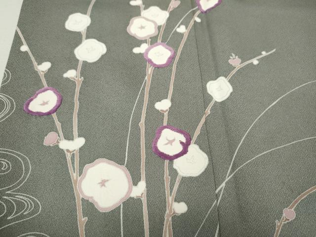 平和屋着物●西陣　京の名門　じゅらく謹製　帝王紫　訪問着　刺繍　万寿菊　暈し染め　金彩　ますいわ屋扱い　正絹　逸品　CABI9989ut