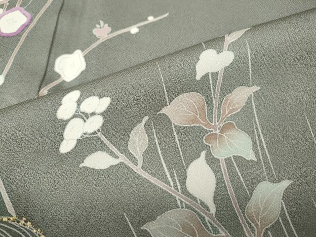 平和屋着物●西陣　京の名門　じゅらく謹製　帝王紫　訪問着　刺繍　万寿菊　暈し染め　金彩　ますいわ屋扱い　正絹　逸品　CABI9989ut