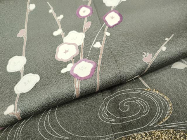平和屋着物●西陣　京の名門　じゅらく謹製　帝王紫　訪問着　刺繍　万寿菊　暈し染め　金彩　ますいわ屋扱い　正絹　逸品　CABI9989ut
