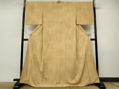 平和屋着物●上質な小紋　地紋起こし　笹竹文　正絹　逸品　CABI9990ut
