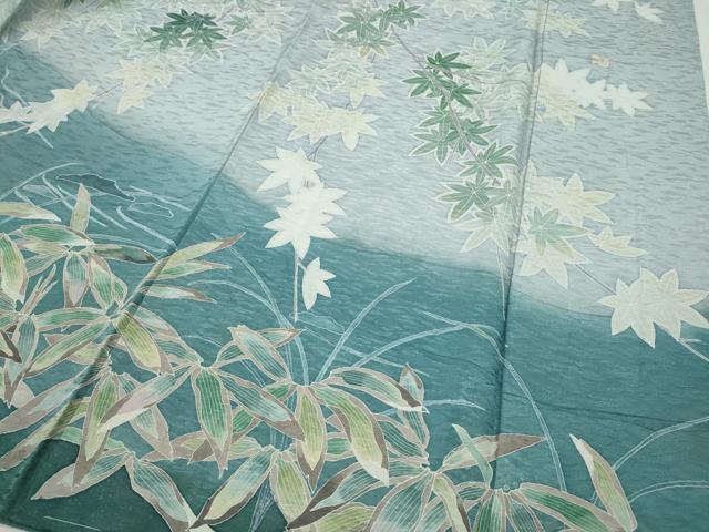 平和屋着物●訪問着　作家物　流水枝葉文　正絹　逸品　CABI9992ut
