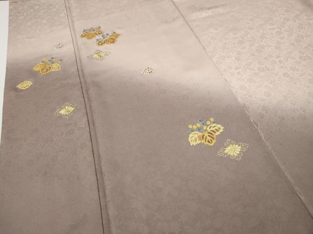 平和屋着物●訪問着　アマルナブルー　駒刺繍　桐菱花文　暈し染め　金彩　正絹　逸品　CABI9995ut