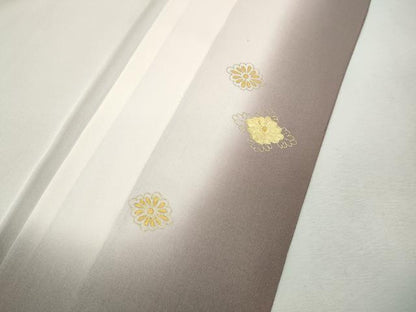 平和屋着物●訪問着　アマルナブルー　駒刺繍　桐菱花文　暈し染め　金彩　正絹　逸品　CABI9995ut