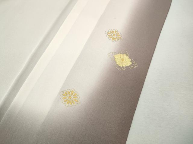 平和屋着物●訪問着　アマルナブルー　駒刺繍　桐菱花文　暈し染め　金彩　正絹　逸品　CABI9995ut
