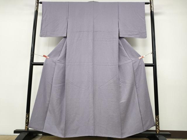 平和屋着物●上質な色無地　紋意匠　浅紫色　正絹　逸品　CABI9998ut