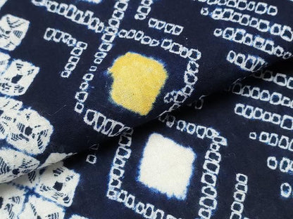 平和屋着物∴夏物　浴衣　有松鳴海絞り　吉祥菱間道　綿　逸品　CABJ0014ng