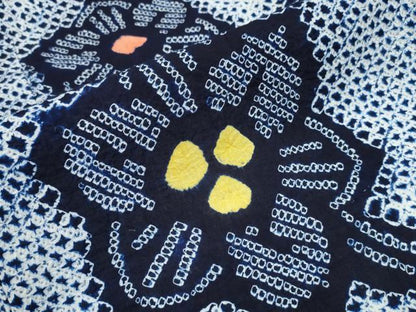平和屋着物∴夏物　浴衣　有松鳴海絞り　花唐草文　綿　逸品　CABJ0017ng