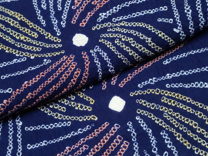 平和屋着物∴夏物　浴衣　有松鳴海絞り　舞花文　綿　逸品　CABJ0022ng