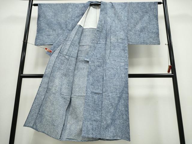 平和屋着物∴夏物　男性　浴衣　有松鳴海絞り　三浦絞り　綿　逸品　CABJ0026ng