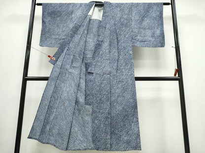 平和屋着物∴夏物　男性　浴衣　有松鳴海絞り　三浦絞り　綿　逸品　CABJ0039ng