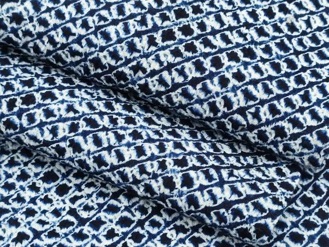 平和屋着物∴夏物　男性　浴衣　有松鳴海絞り　三浦絞り　綿　逸品　CABJ0039ng