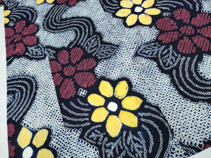 平和屋着物∴夏物　浴衣　有松鳴海絞り　流水花文　綿　逸品　CABJ0041ng