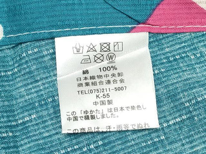 平和屋着物∴夏物　浴衣　切嵌文　綿　逸品　未使用　CABJ0049ng